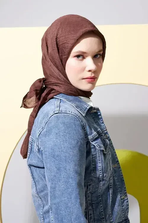 Bambu Kraş Eşarp - Brownie - MADAME POLO