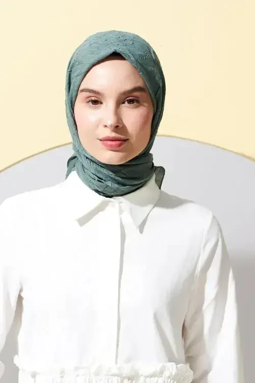 Bambu Kraş Eşarp - Mint - 1