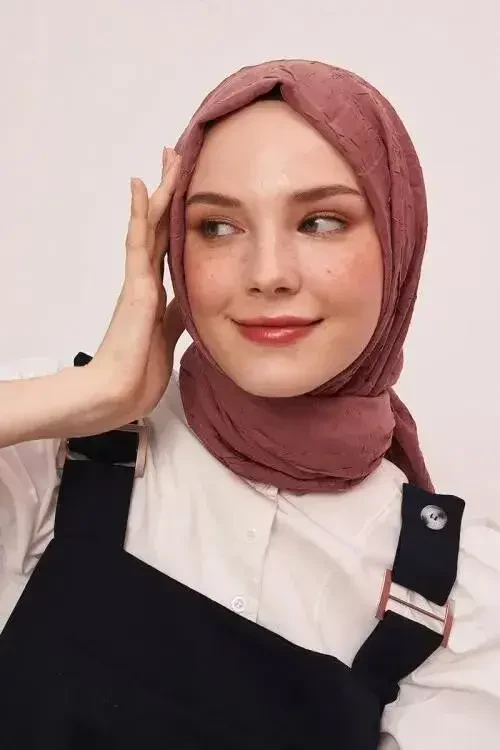 Bambu Kraş Şal - Soğan Kabuğu - MADAME POLO