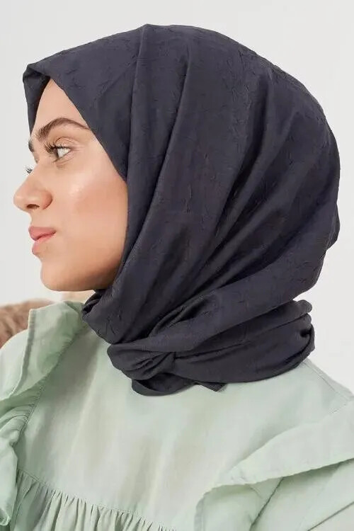 Bambu Kraş Şal - Antrasit - MADAME POLO