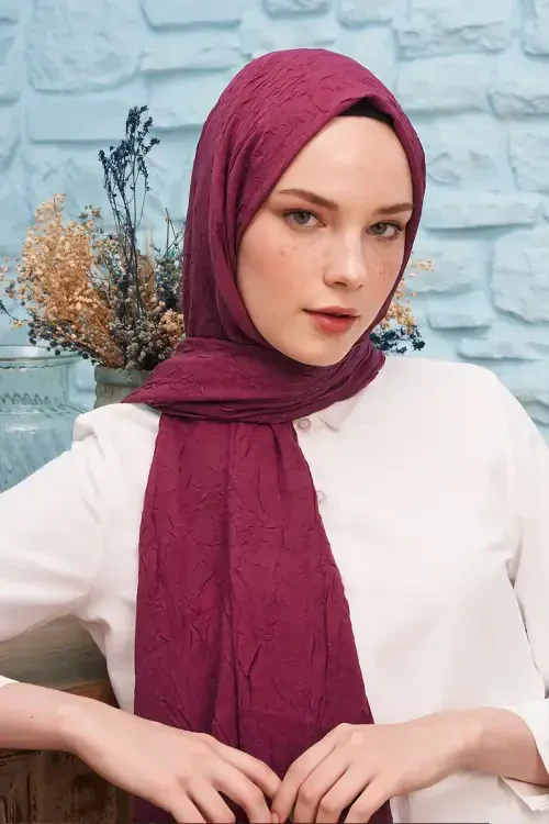 Bambu Kraş Şal - Gül Pembe 