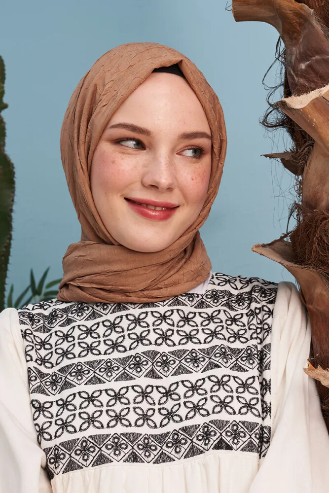 Bamboo Knee Shawl - Latte - MADAME POLO