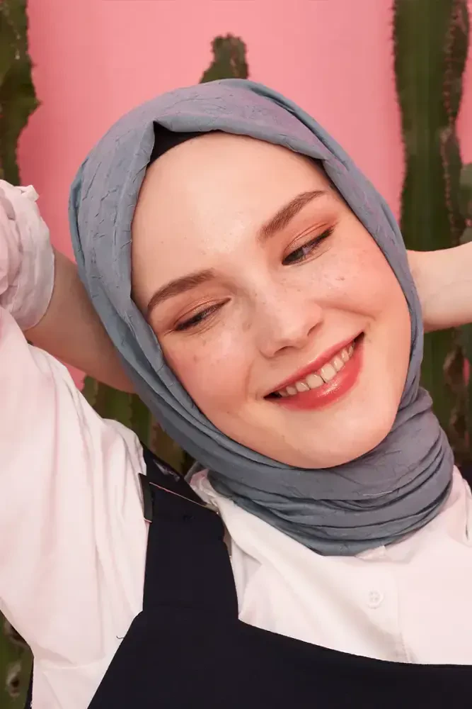 Bambu Kraş Şal - Mint - MADAME POLO