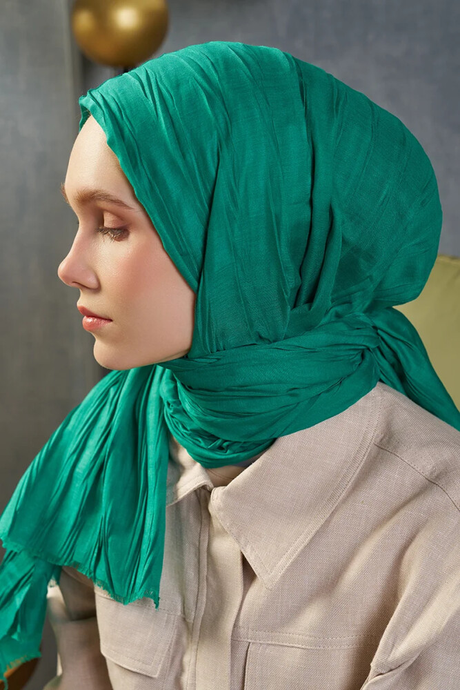 Bambu Pilise Şal - Benetton Yeşili - 2