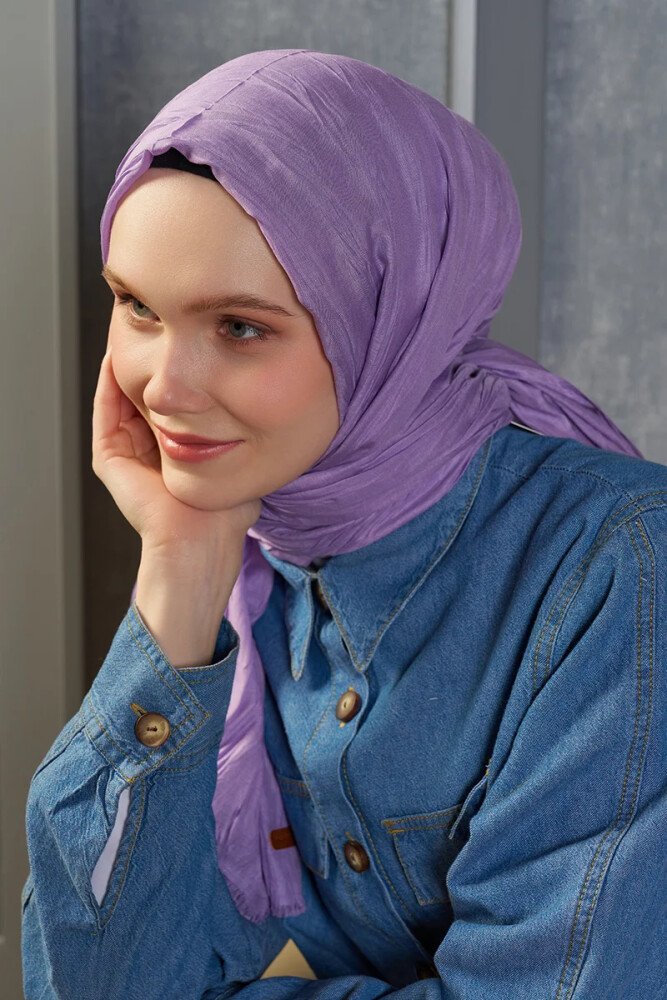 Bambu Pilise Şal - Lila - 3