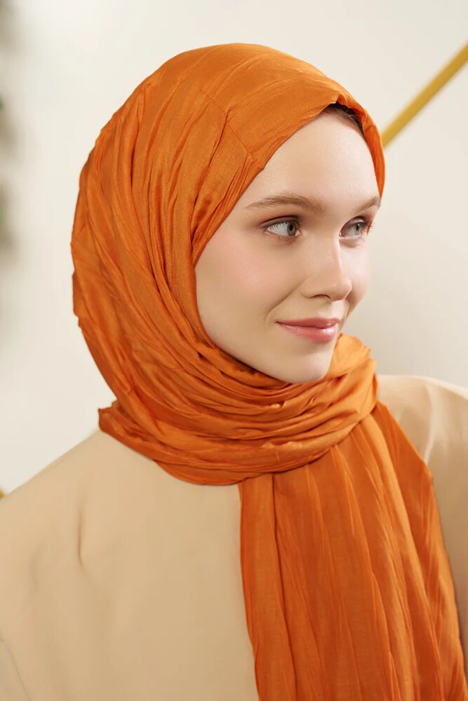 Bambu Pilise Şal - Oranj - 2