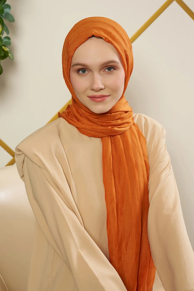 Bambu Pilise Şal - Oranj - 1
