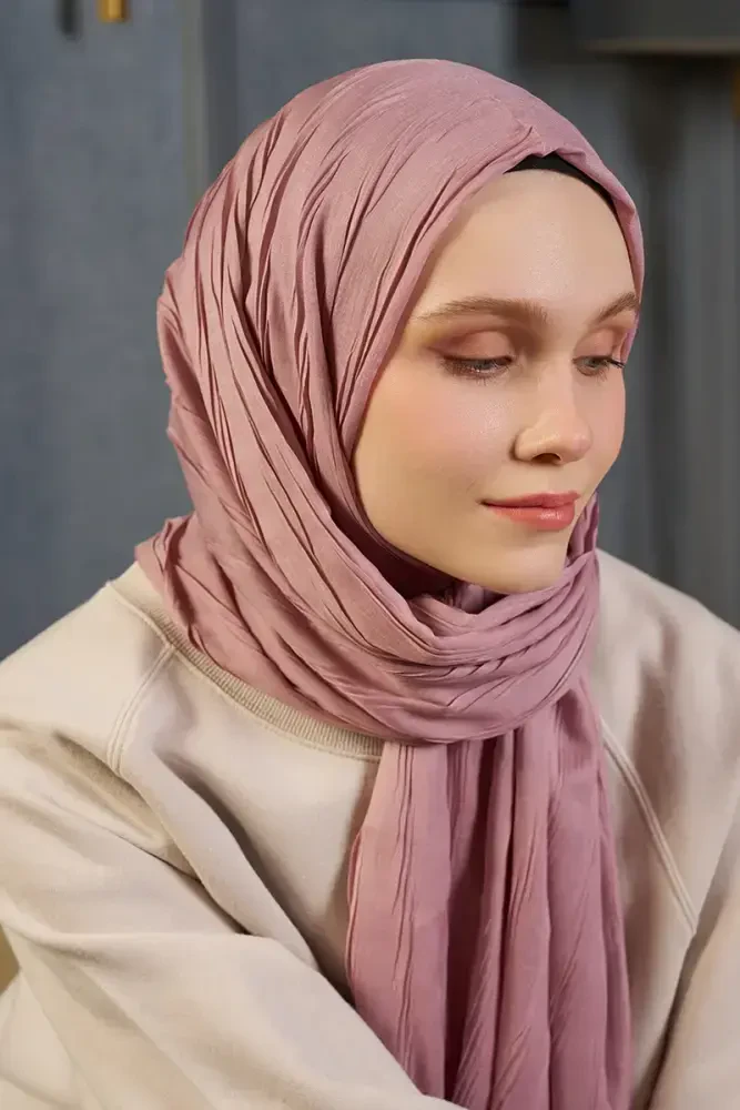 Bambu Pilise Şal - Rose - 2