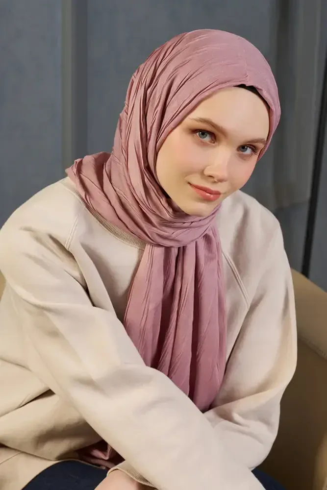 Bambu Pilise Şal - Rose - 3