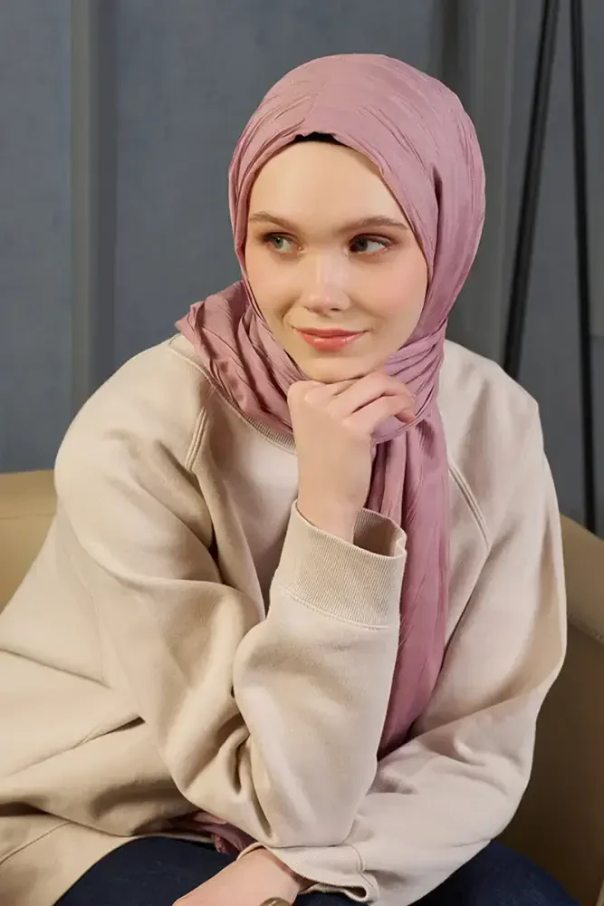 Bambu Pilise Şal - Rose - 4