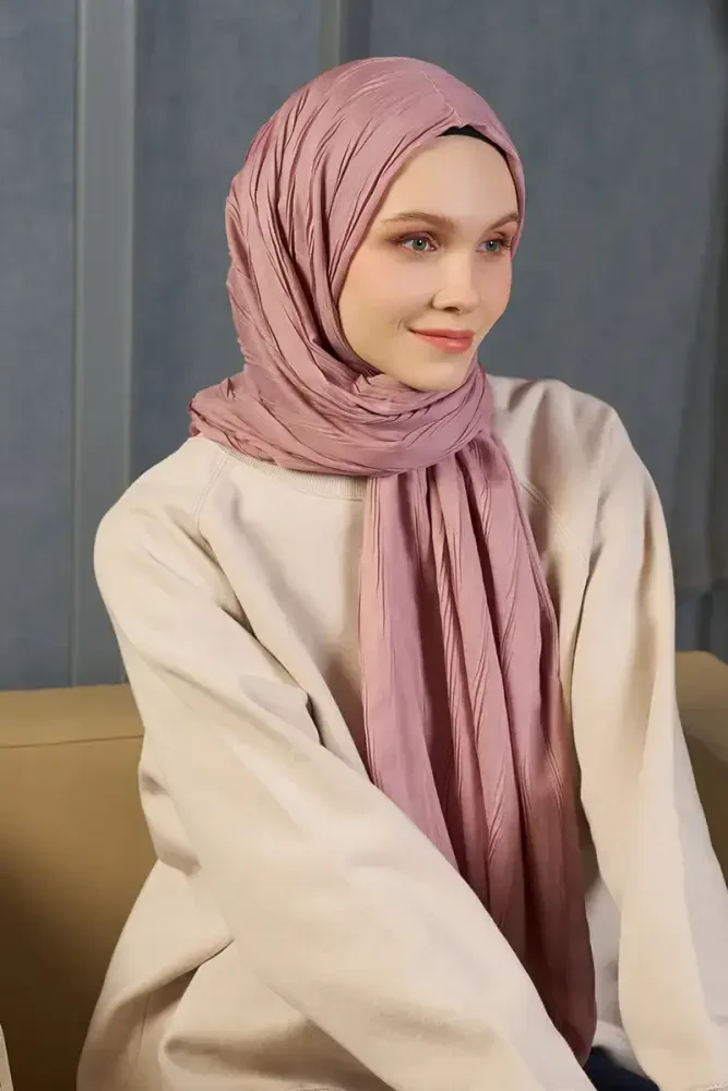 Bambu Pilise Şal - Rose - 1