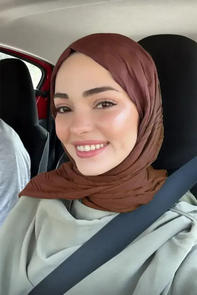 Kübra Koç Bambu Pilise Şal - Tarçın - 1