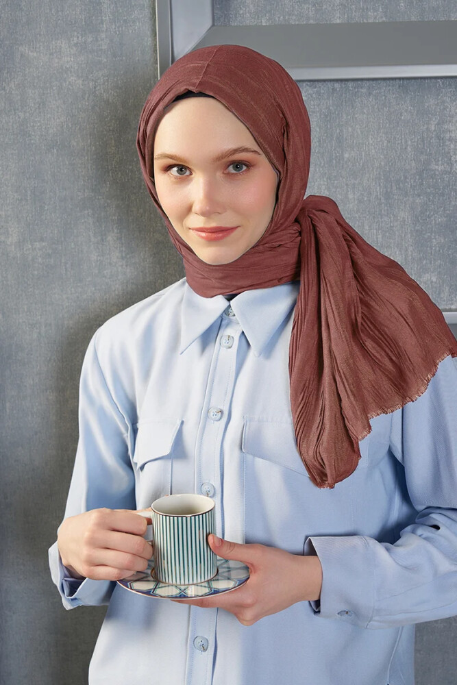 Bambu Pilise Şal - Tarçın - 1