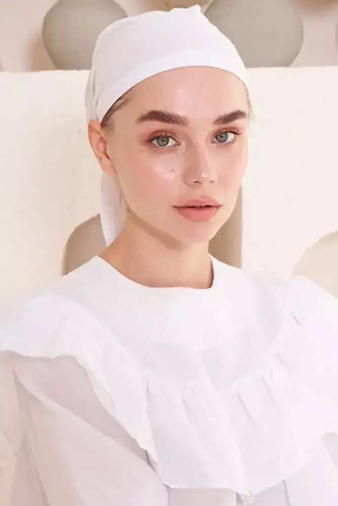 Bone Düz - Beyaz - MADAME POLO