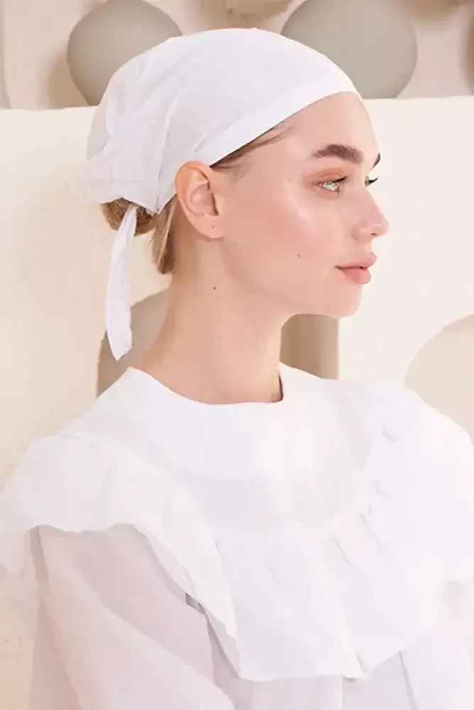 Bone Düz - Beyaz - MADAME POLO