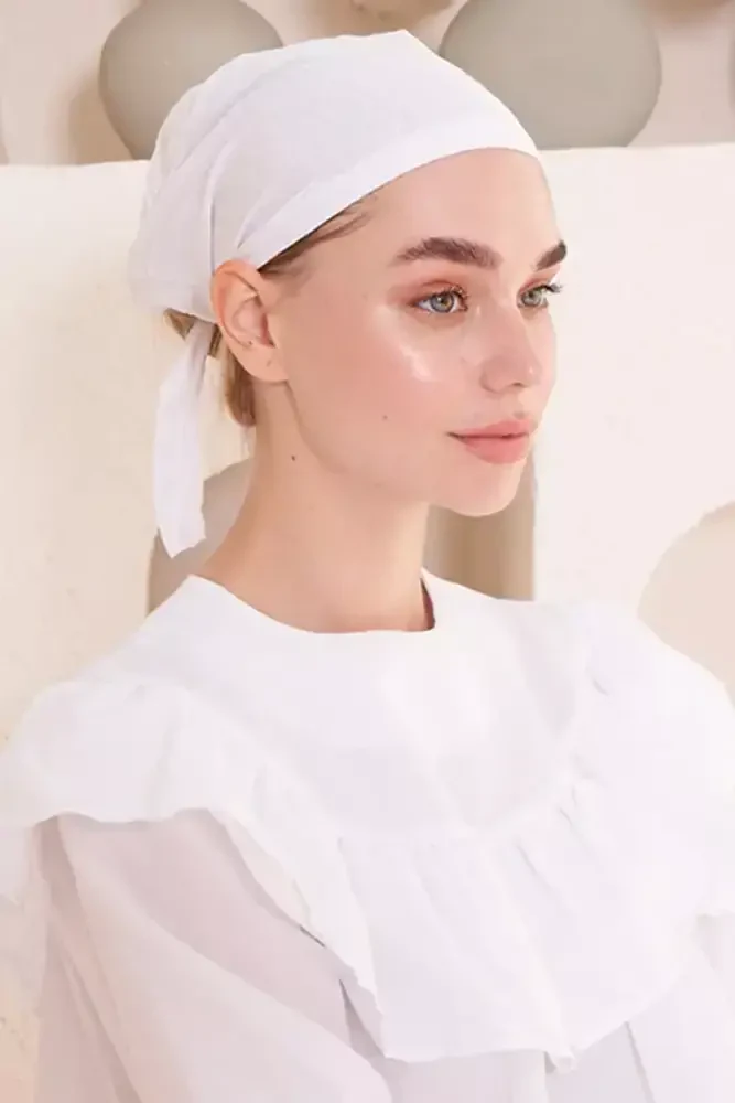 Bone Düz - Beyaz - MADAME POLO