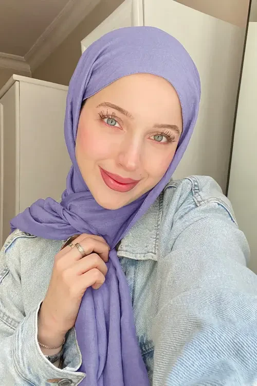 Comfort Pamuk Şal - Lila 