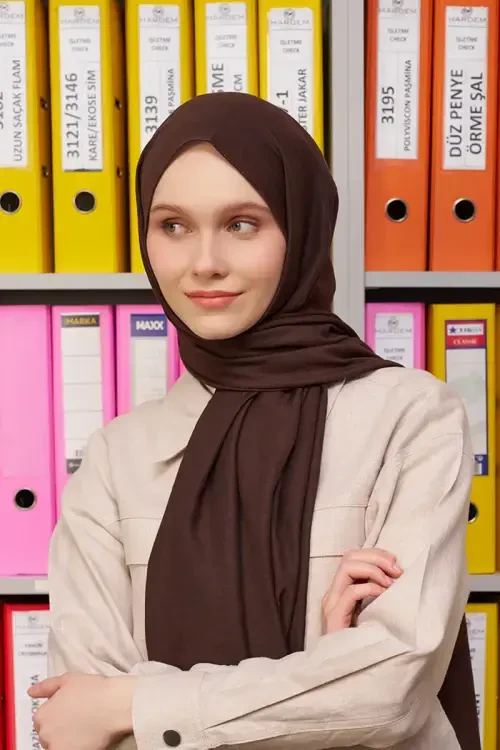 Comfort Pamuk Şal - Acı Kahve 