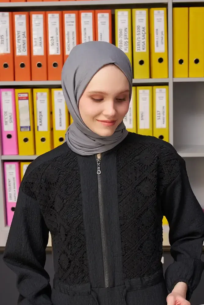 Comfort Pamuk Şal - Füme - MADAME POLO