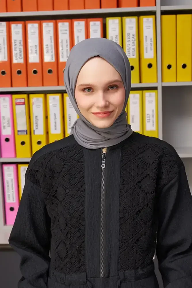 Comfort Pamuk Şal - Füme - MADAME POLO