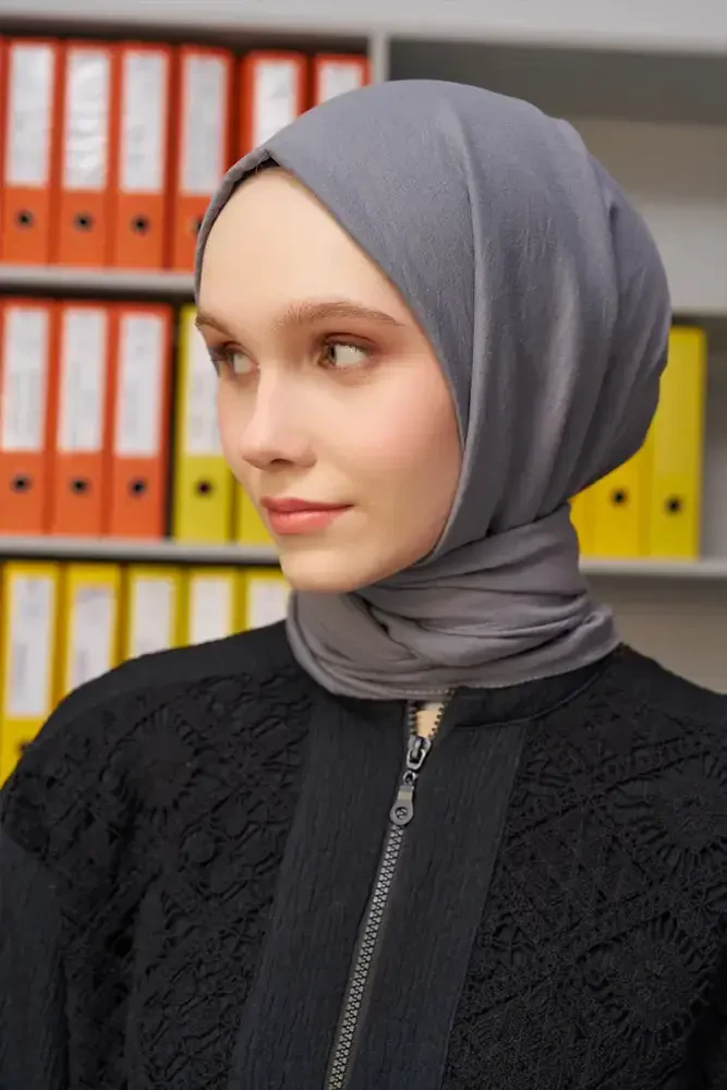 Comfort Pamuk Şal - Füme - MADAME POLO