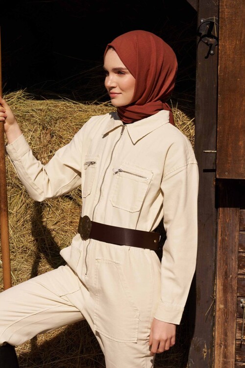 Comfort Pamuk Şal - Taba 