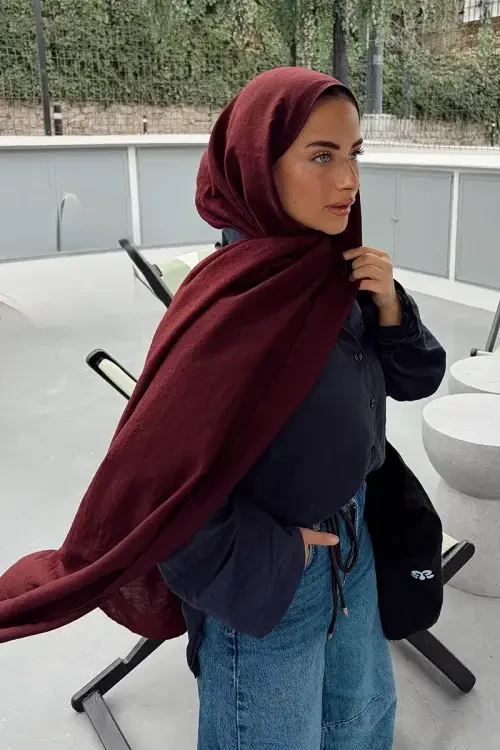 Comfort Pamuk Şal - Vişne Çürüğü 