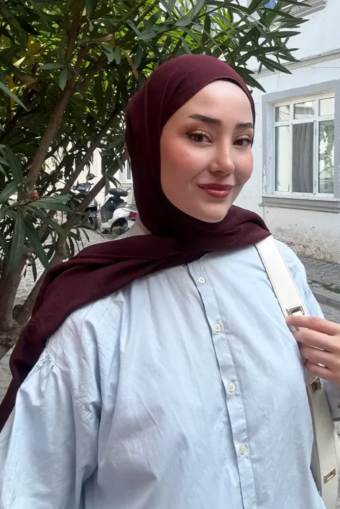 Comfort Pamuk Şal - Vişne Çürüğü - 1