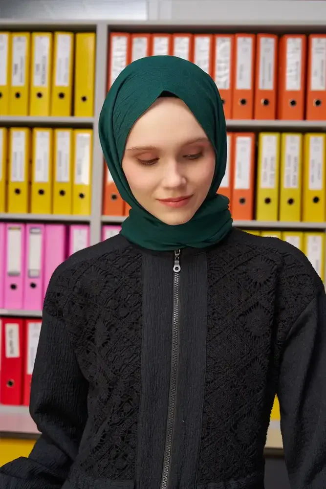 Comfort Pamuk Şal - Zümrüt Yeşili - MADAME POLO