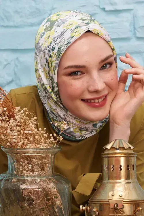 Cool Pilise Eşarp Elixir - Pastel Yeşil - 1