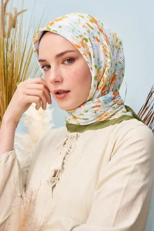 Cool Pilise Eşarp Elixir - Uçuk Yeşil - 4