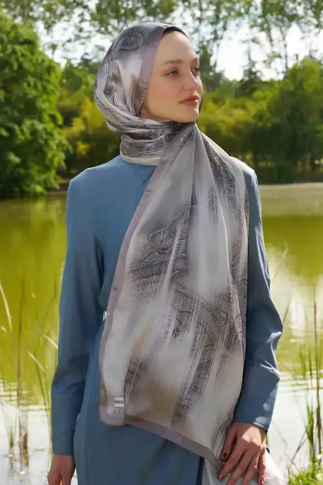 Crystal Hola Desen Şal - Vizon - MADAME POLO