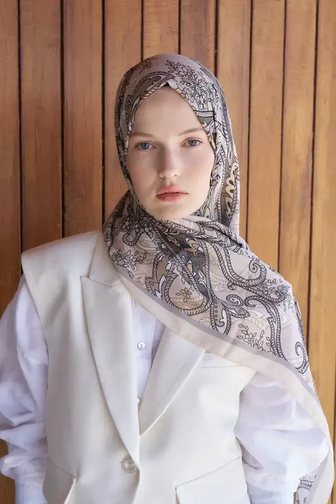 Endless Alive Desen Şal - Tereyağı Sarısı - MADAME POLO