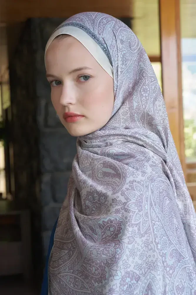 Endless Lena Desen Şal - Sarı - MADAME POLO