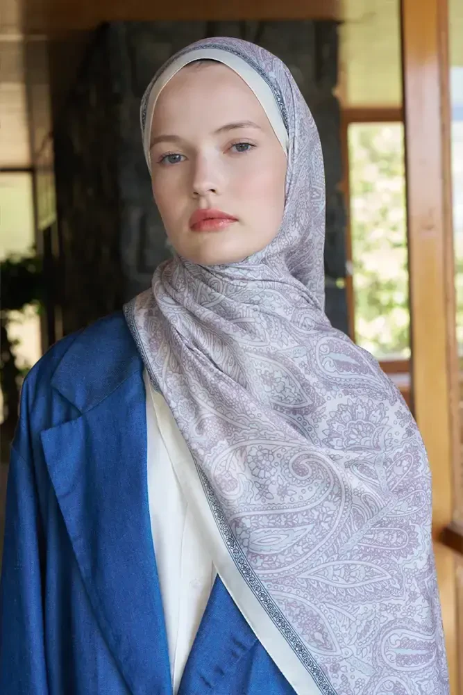 Endless Lena Desen Şal - Sarı - MADAME POLO