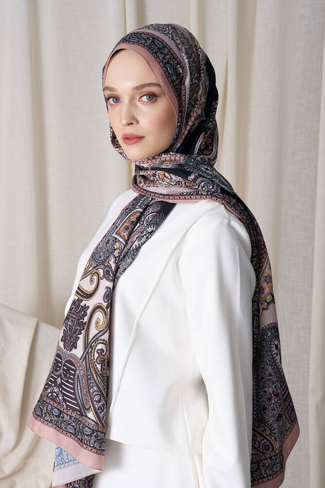 Historical Dionessa Desen Şal - Bej - 1