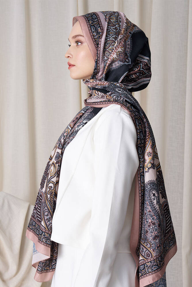 Historical Dionessa Desen Şal - Bej - 2