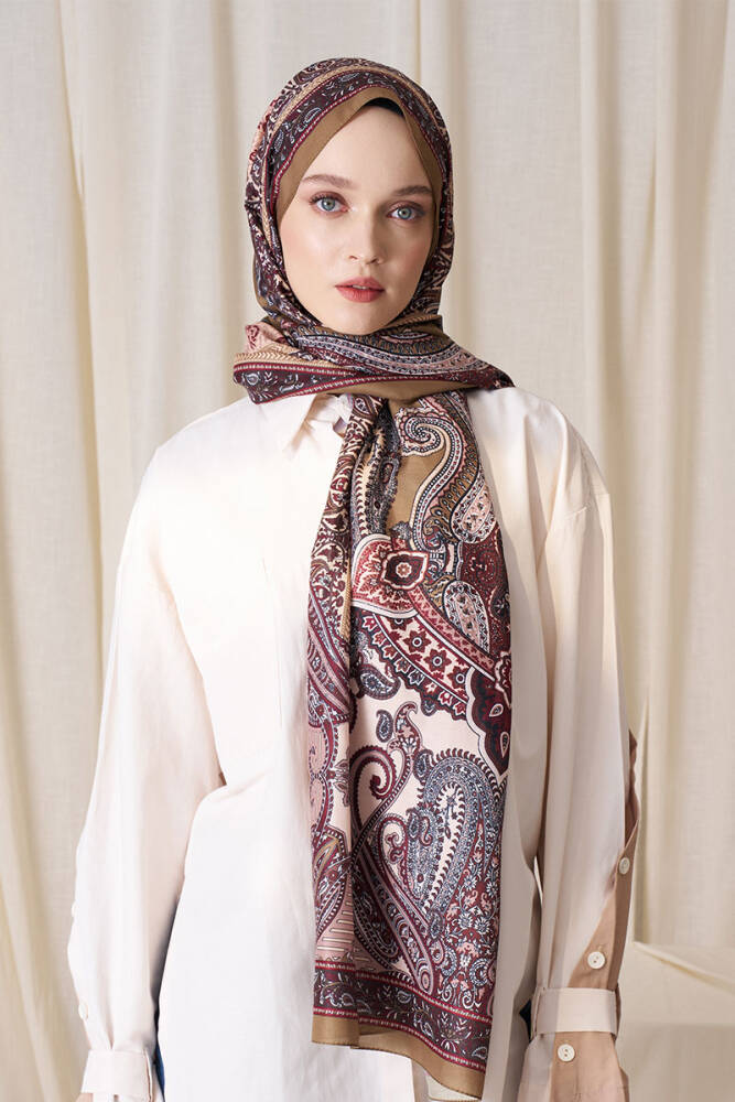 Historical Dionessa Desen Şal - Yağ Yeşili - 1