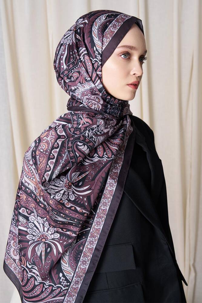 Historical Florentis Desen Şal - Acı Kahve - 3