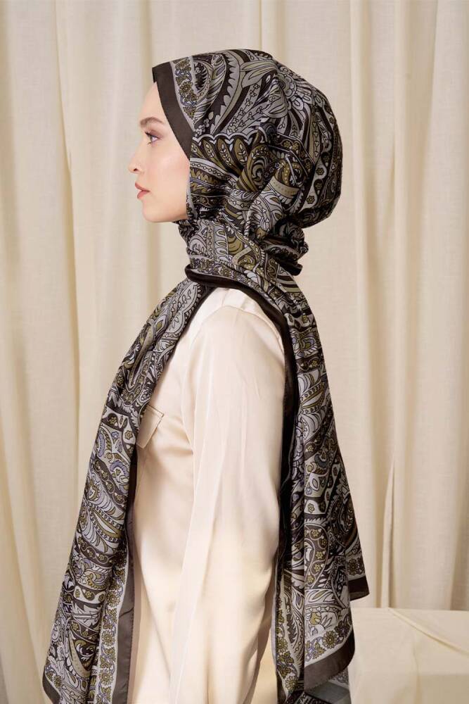 Historical Florentis Desen Şal - Hardal - 2