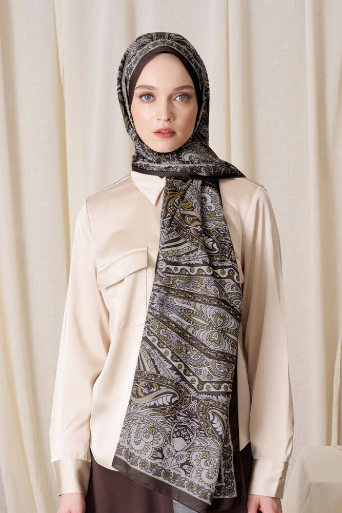 Historical Florentis Desen Şal - Hardal - 3