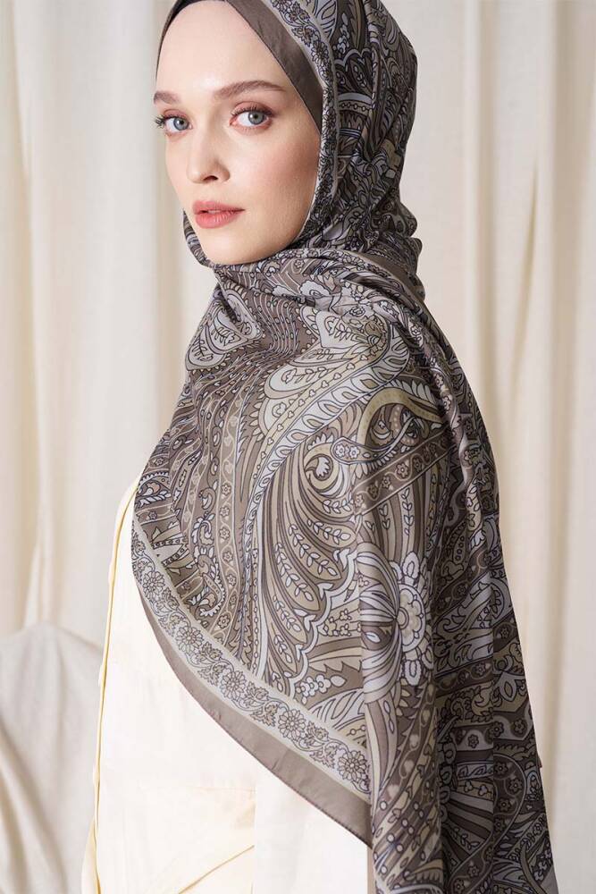 Historical Florentis Desen Şal - Vizon - 2