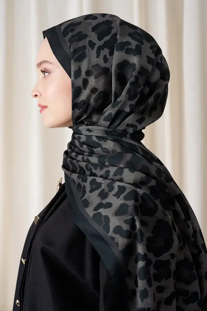 Historical Leopar Desen Şal - Acı Kahve - 1