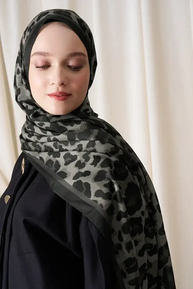 Historical Leopar Desen Şal - Nefti - MADAME POLO