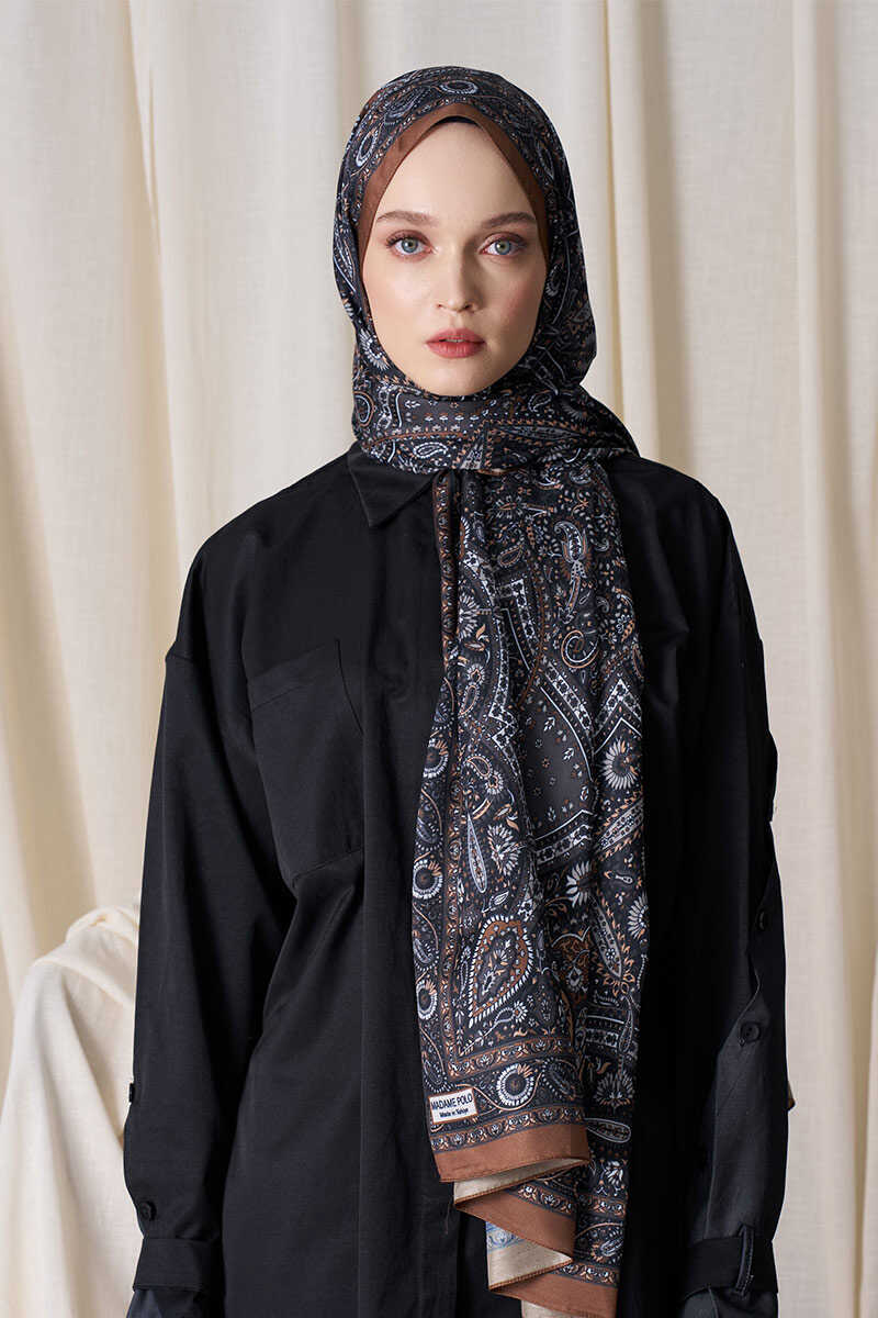 Historical Livia Desen Şal - Camel - MADAME POLO