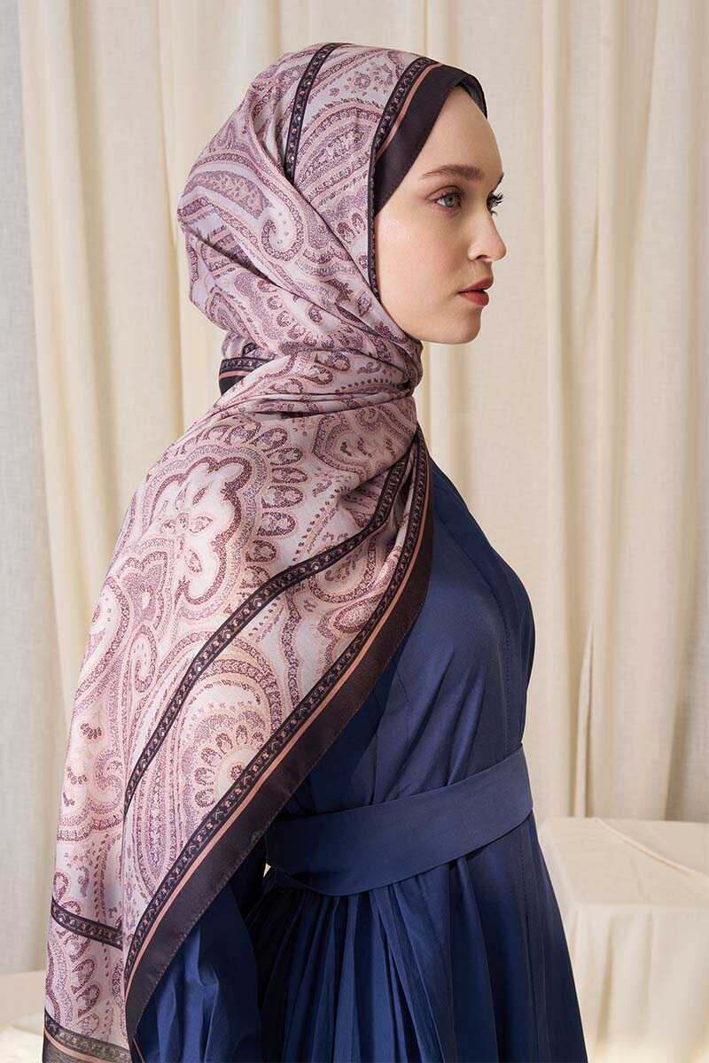 Elif Cıbır Historical Victorian Desen Şal - Bej - MADAME POLO