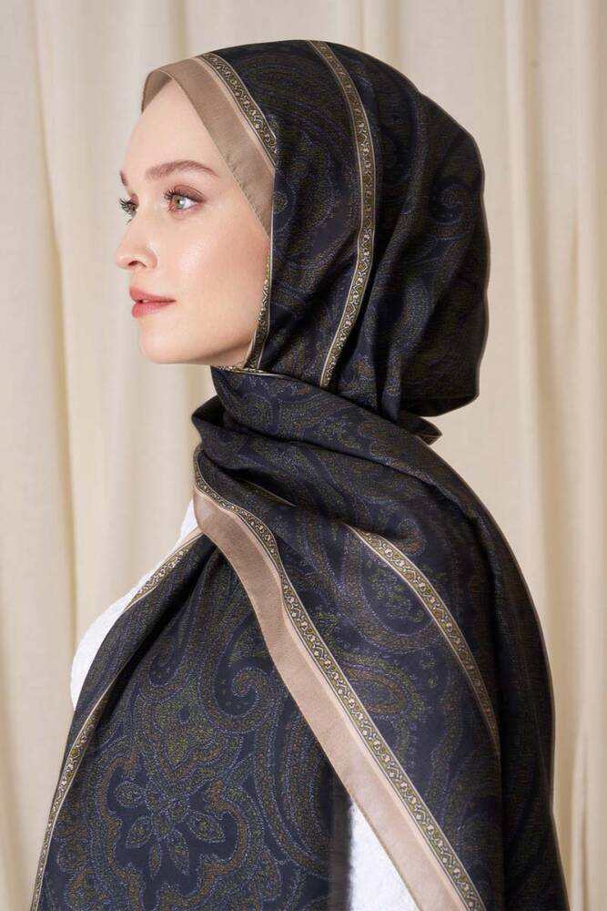 Historical Victorian Desen Şal - Gold - 1