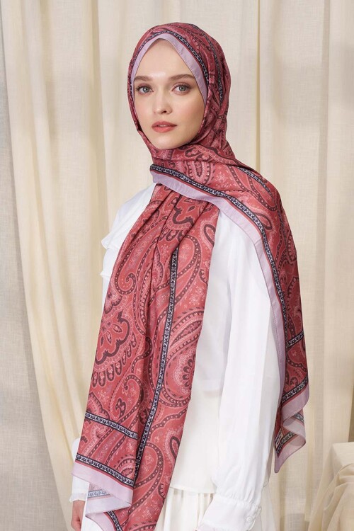 Historical Victorian Desen Şal - Mercan 