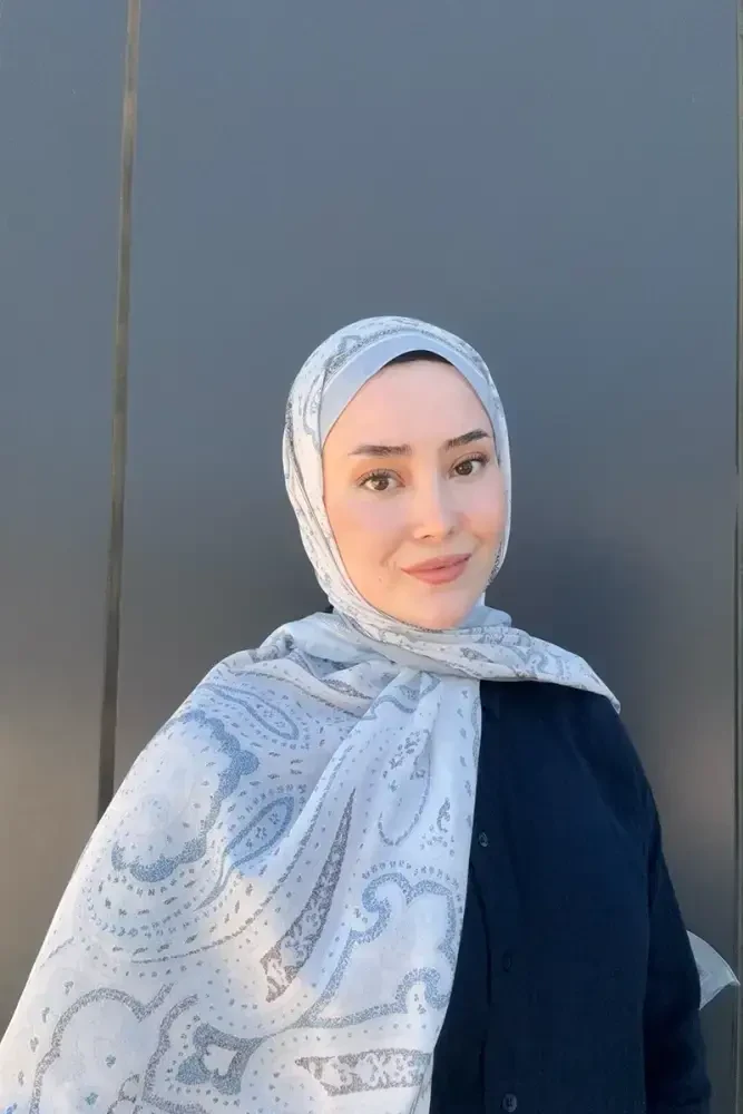 Historical Victorian Desen Şal - Vizon - MADAME POLO