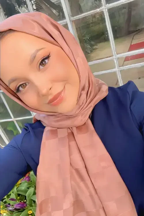 Feride Uludağ İpeksi Jakar İtalyan Şal Dama Desen - Bronz 